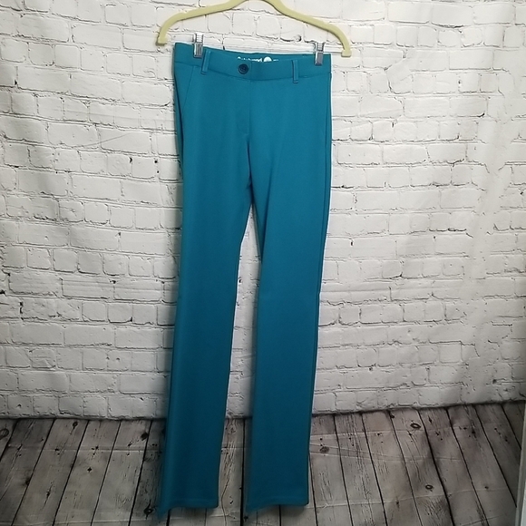 Betabrand Pants - Betabrand Womens Turquoise Straight Leg Pants XSmall